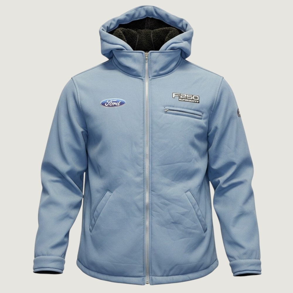 1963 | Ford F250 Super Duty Sherpa Lined Softshell Jacket Blue Womens L